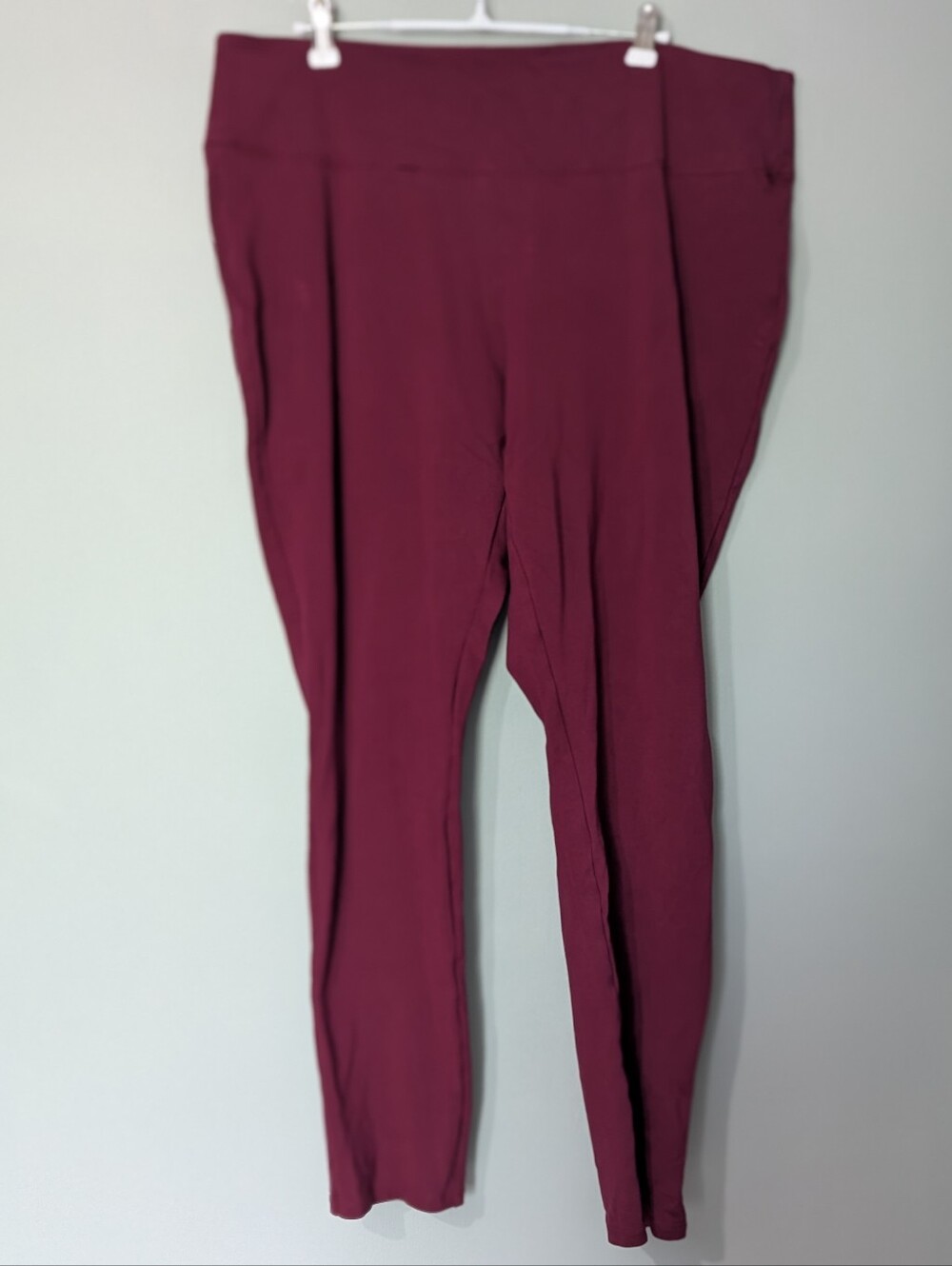 Ricki's Women's High Waisted Burgundy Wine Pull‎ On Leggings
